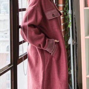 Oli and Hali Long Cranberry Jacket